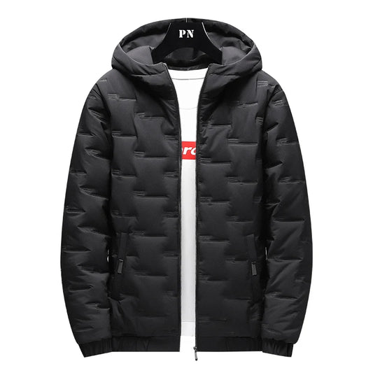 New Winter Men's Cotton Padded Clothes Trendy Down Cotton Padded Jackets  Loose Coats Thickened Warm Bread Jackets with Hats