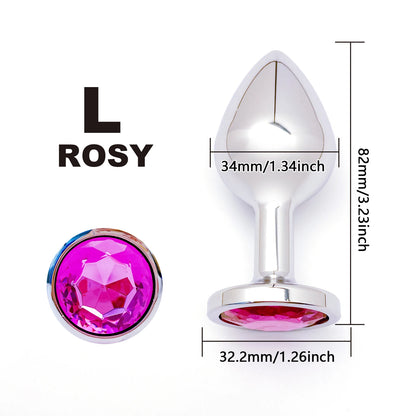 Metal Anal Plug Set 5 Size Butt Plug Sex Toy for Couples Adult Game Masturbator Anus Stimulation Toys for Women And Men