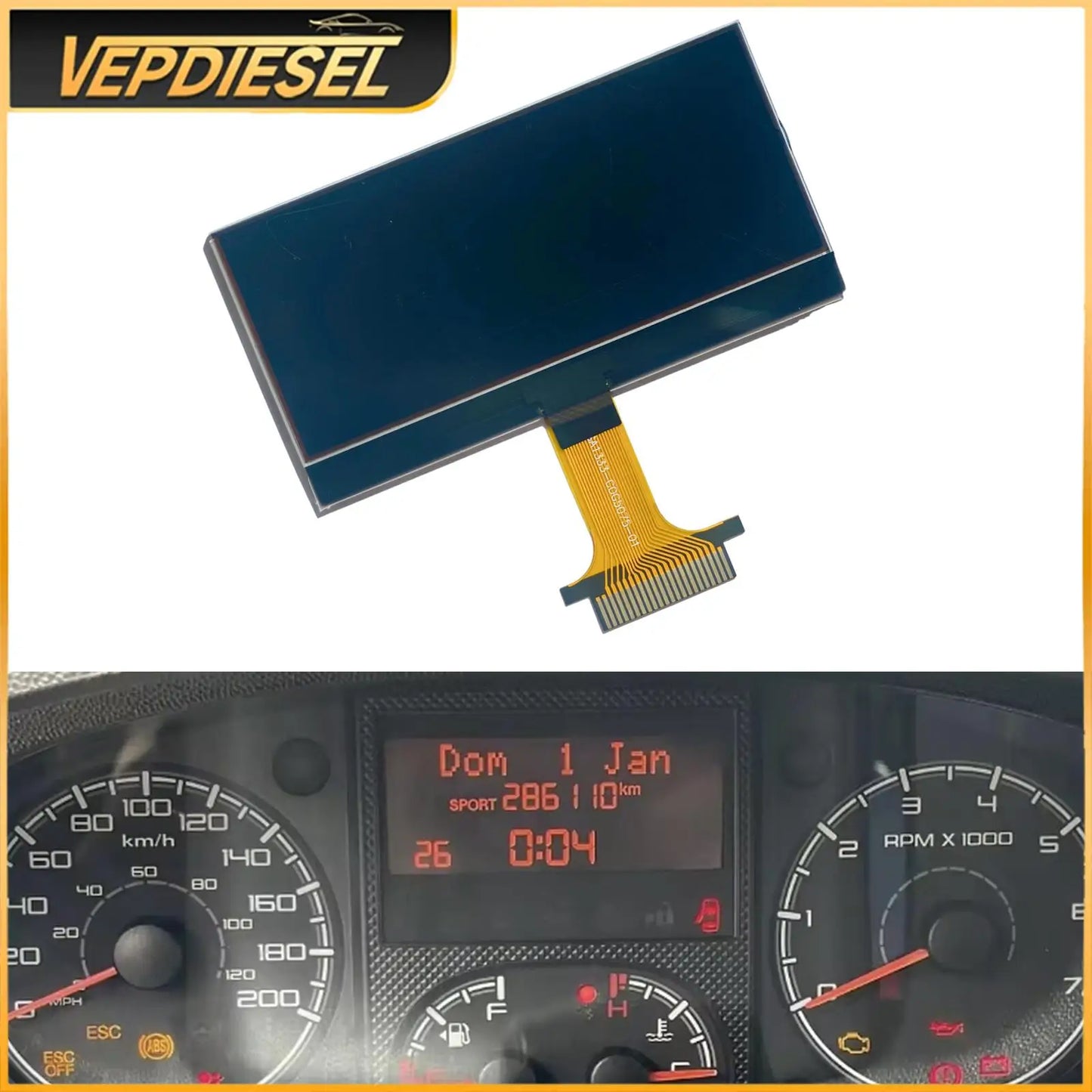 Instrument Cluster Dashboard LCD Display Screen For Fiat Ducato 3rd-gen Fiat Ducato COG-VLIT1343-02 Auto Interior Accessories