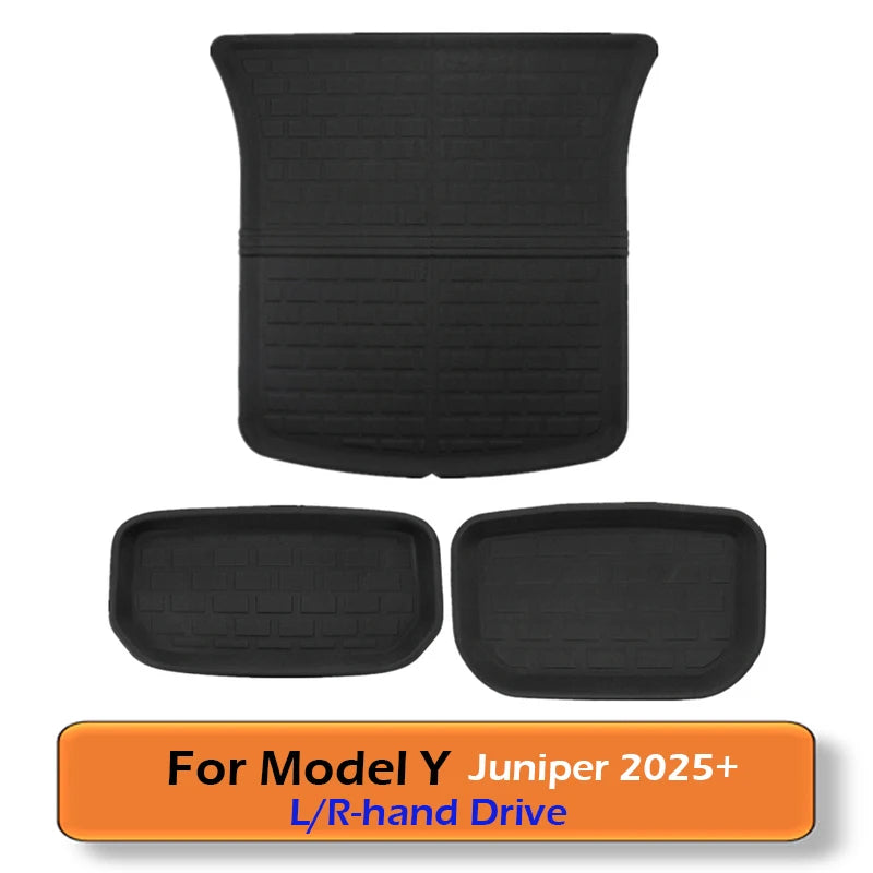 XPE Floor Mats Cargo Liner for Tesla Model Y Juniper / Launch 2025 2026 All Weather Anti Slip Waterproof Floor Liner Boot Mats