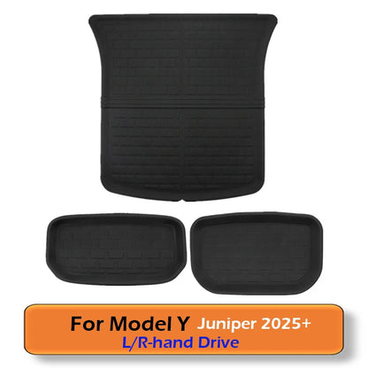 XPE Floor Mats Cargo Liner for Tesla Model Y Juniper / Launch 2025 2026 All Weather Anti Slip Waterproof Floor Liner Boot Mats