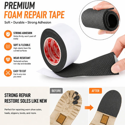 1PC Sole Silent Anti Slip Sticker Sneakers Noise Reduction Patch Shoes Heel Repair Paster Extend Service Soft Shoe Care Kit
