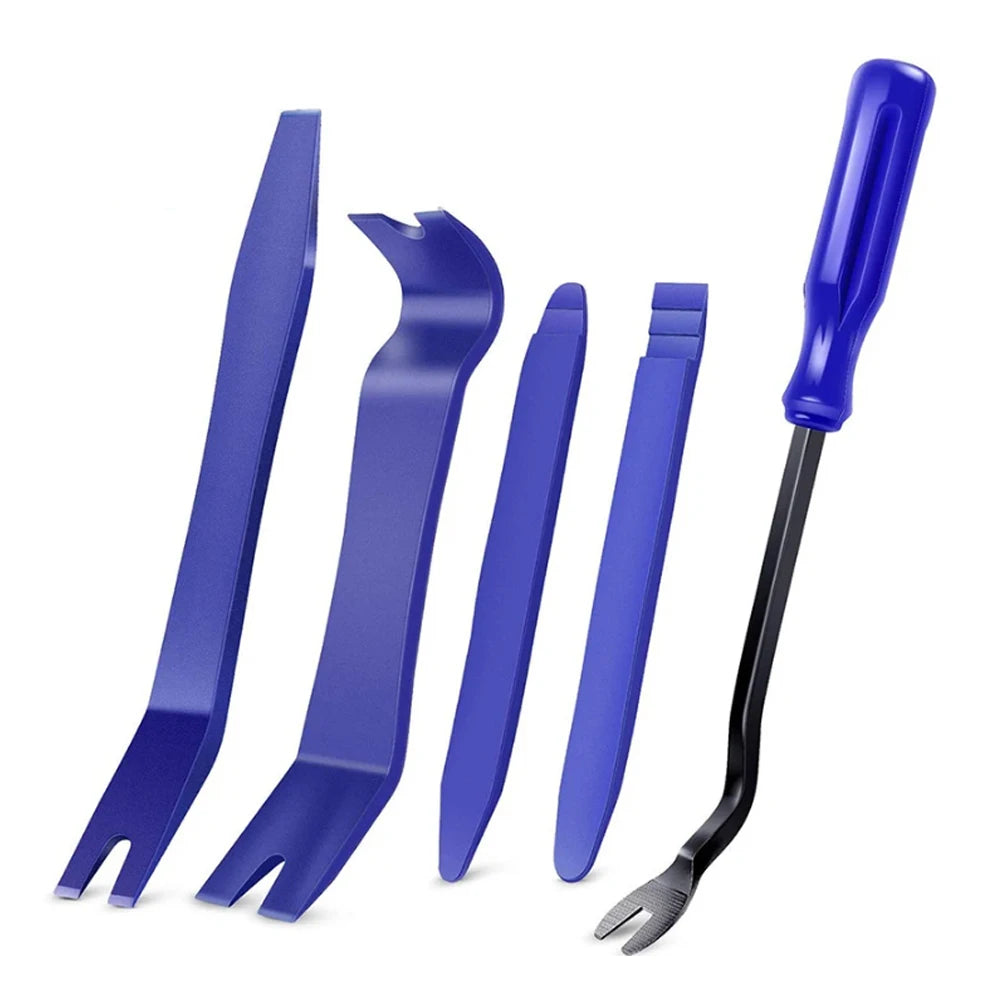 5Pcs Auto Trim Removal Tool Kit, No Scratch Plastic Pry Tool Kit - Interior Door Panel Clip Fastener Removal Set For Vehicle