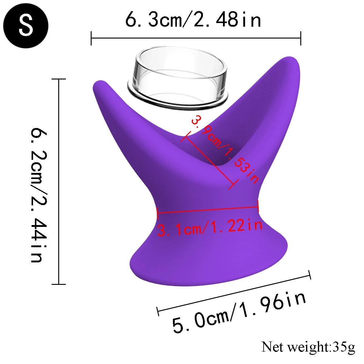 Soft Silicone Hollow Anal Plug, Stretchy Open Tunnel Butt Plug Dilator for Anal Training Stretching Enema Play, Comfortable Base