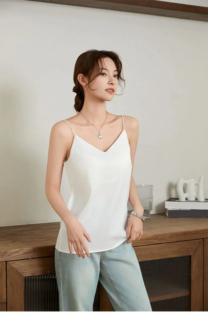 Summer V-neck Strapless Top Women With Bar Pads Breathable Top Suitable for Wearing Over T-Shirts