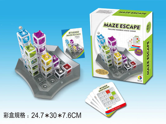 Stereoscopic Gravity Color Space 3D Maze Escape Ball Thinking Toy Three-dimensional Ball Game Children's Puzzle Focus Training