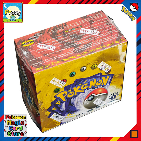 Base Set 1st Edition Shadowless Booster Box Pokemon Cards PTCG Proxy Classic Anime Collection Card 1Set 36 Packs 1Pack/11Card