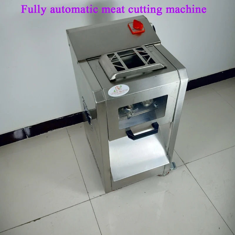Electric Meat Cutter Machine Commercial Household Stainless Steel Automatic Meat Slicer Shred Dicing Machine 2200W