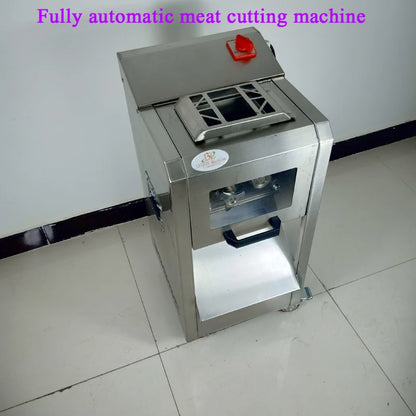 Electric Meat Cutter Machine Commercial Household Stainless Steel Automatic Meat Slicer Shred Dicing Machine 2200W
