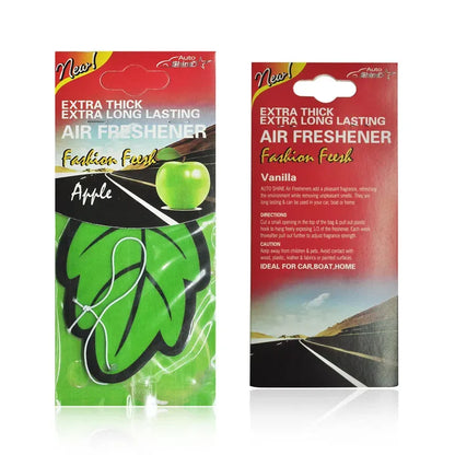 1/6/30PCS Car Air Freshener Natural scented tea paper Auto Hanging Vanilla perfume fragrance Leaf Shape car accessories interior