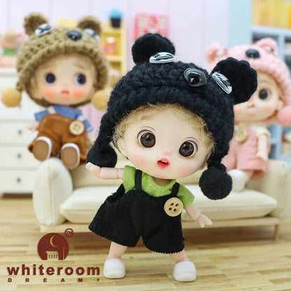 10cm BJD Mini Dolls For Girls Cute Bag Key Pendant Accessories Body Bjd Doll Clothes Toys For Kids Children Baby Holiday Gift