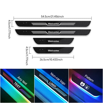 Customized car welcome light Car upgrade atmosphere Lamp Name text logo For customized birthday Christmas Halloween NewYear gift