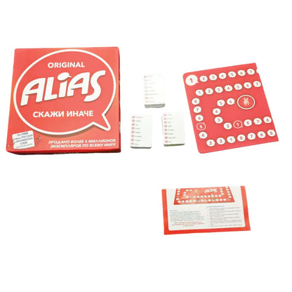 《Alias：2400 Russian-English Bilingual "Find the Difference" Party Board Game》Card Game, Board Game, Ideal for Family Gatherings, Gift