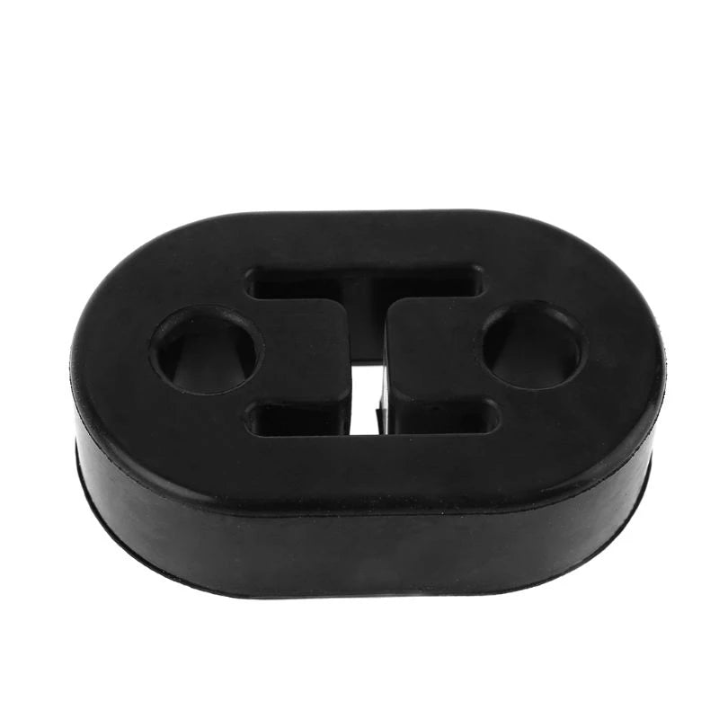 2/4/6/8/10pcs Car Rubber Exhaust Tail Pipe Mount Brackets Hanger Insulator Universal Black 2 Holes Diameter 11mm 0.44inches