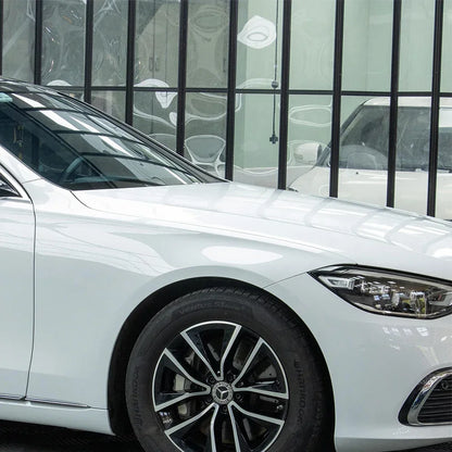 Glossy White Car Sticker Wrap Vinyl Film PET Sticker Bubble Free Vinyl Film Car Accessories Auto Exterior Interior Decoration