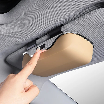 Car Emblem Sun Visor Glasses Case Sunglasses Storage Gift Box For Mercedes Benz AMG GLC W203 W206 W220 W205 W211 W212 W201 W210