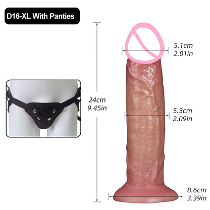5 Sizes Realistic Dildo Sex Toys for Women Soft Huge Penis Suction Cup Thick Anal Dildo Adult Masturbator Cock Dick Butt Plug