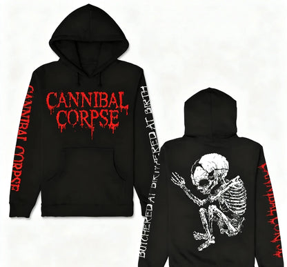 Death Metal Band Cannibal Corpse Graphic Print Hoodie Men Women Harajuku Hip Hop Punk Sweatshirt Loose Casual Oversized Pullover