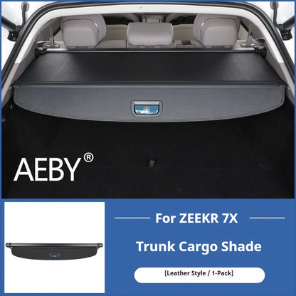 AEBY For ZEEKR 7X 2024 2025 Cargo Cover Trunk Shade Retractable Luggage Shelf Privacy Security Car Interior Accessories