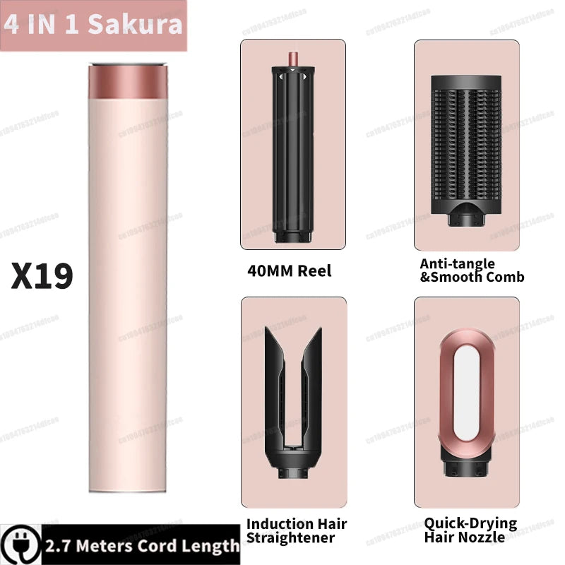 SenCiciMen Auto Curling Multi Hair Styler Curling Iron Hair Hot Air Brush Curling Barrel Hair Dryer Salon Professional Curl Hair