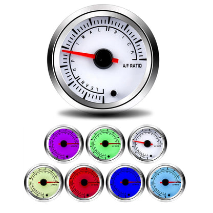 52mm 7 Colors Tachometer RPM Meter Water Temp Oil Temp Oil Press Voltmeter Boost Gauge Air-Fuel Ratio Gauge EGT Gauge Car Gauge