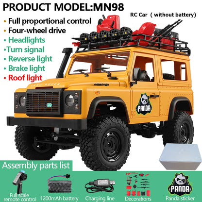 Upgrade MN99S MN98 1:12 RC Car MN Model RTR 2.4G Remote Control Car Climbing Defender 4WD RC Truck Off-road RC Toys As Kids Gift