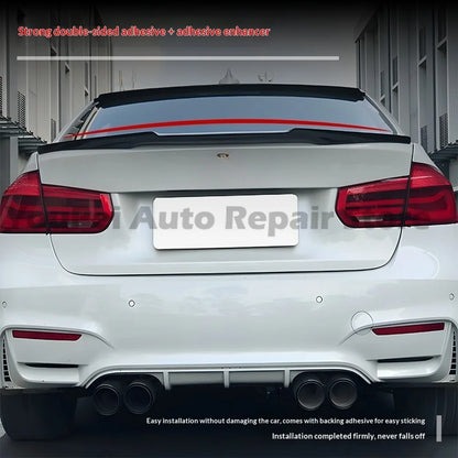 Sharp Blade Shape Rear Spoiler, Practical Modified Parts For BMW 3 Series F30 2013-2020, Stable fitting optimize exterior look