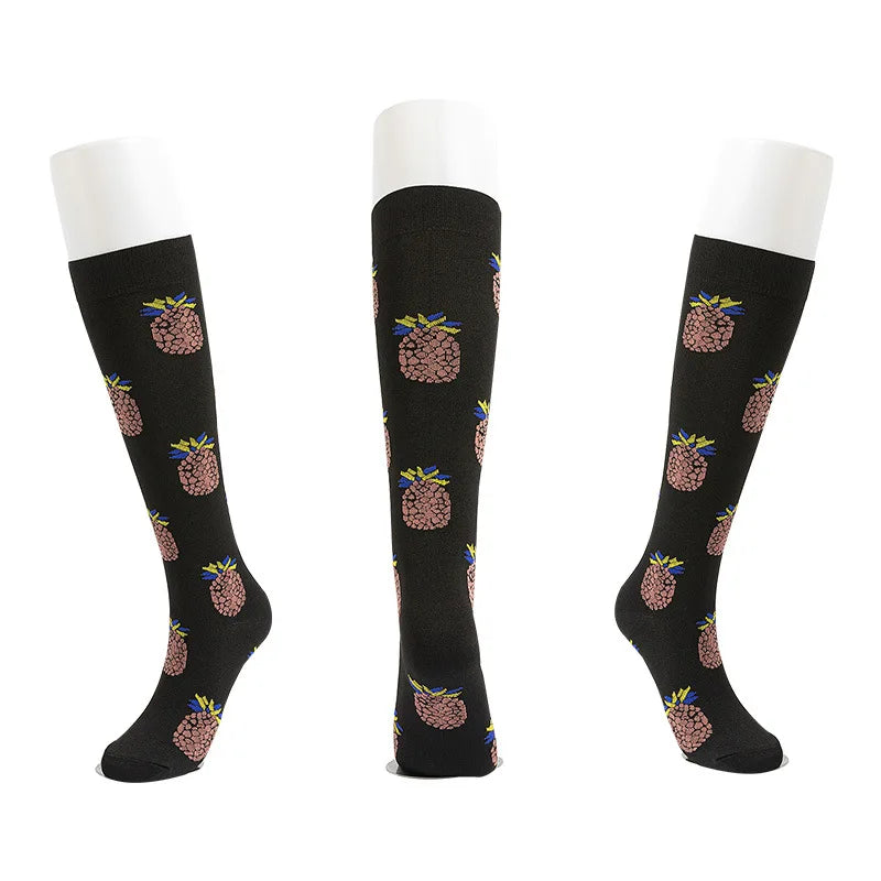 S-XXL Compression Socks Compression Socks for Varicose Vein Calf Riding Socks Stretch Open Toe Knee Socks
