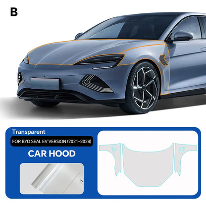 For BYD Seal EV Version 2021-2024 PPF Car Film 9Mil Pre-Cut Paint Protection Film TPU Invisible Anti-scratch Vinyl Wrap Film
