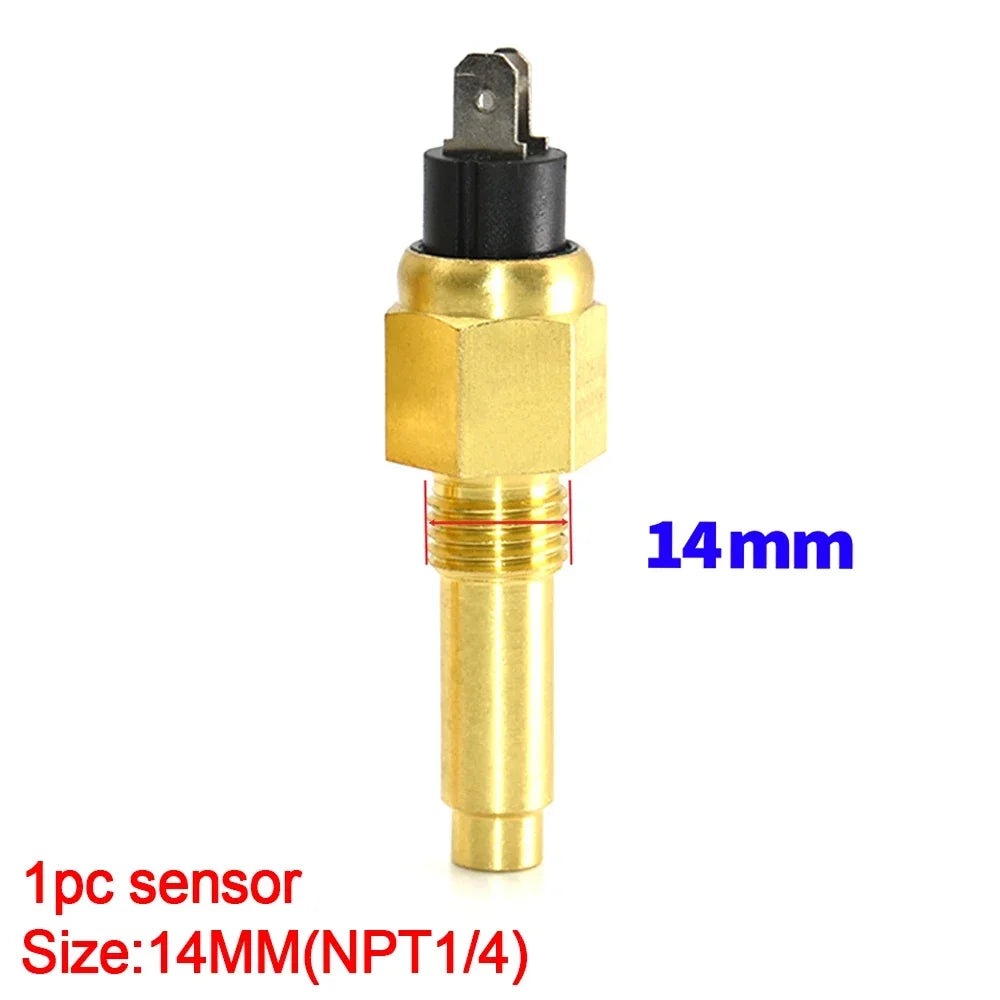 3 in 1 Car Gauge﻿ Water Temperature + Oil Pressure + Voltmeter 52mm Digital Red Backlight  Waterproof car gauge or with Sensor