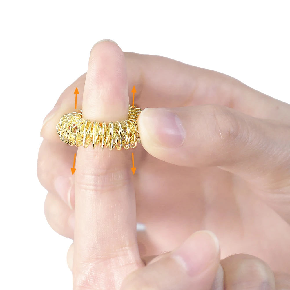 100/20/10pcs New Finger Massage Ring Acupuncture Acupressure Body Care Relax Hand Blood Circulation Pain Relief Body Massager