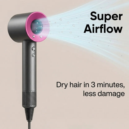 SenCiciMen Intelligent Hairdryer 1600W with Temperature Control Quick Drying Cold Hot Air Styling Care for Home Use