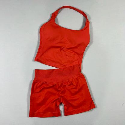 2 Pieces Sportswear Women Yoga Set Gym Clothes Sportswear Yoga Suits High Waist Scrunch Fitness Tracksuits  Pilates Set