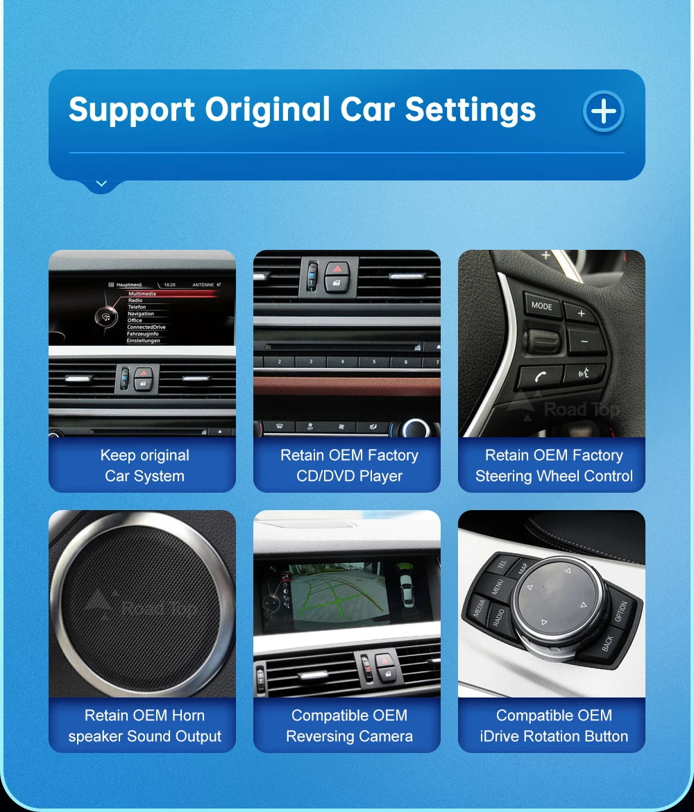 10.25 Inch Linux Display Multimedia Player For BMW Car 5 Series F10 F11 2011-2017 CIC NBT GPS Carplay Touch Screen