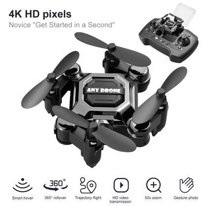 New K04 Mini Drone with Camera RC Quadcopter Altitude Hold Small Durable UAV Toy for Beginners Portable Remote Control Aircraft