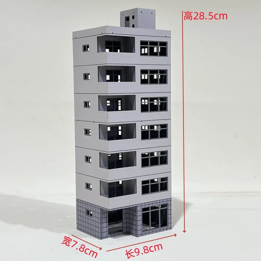 HO Scale 1/87 City Sand Table Train Scene Plastic Assembly Building Model Diy  Toy
