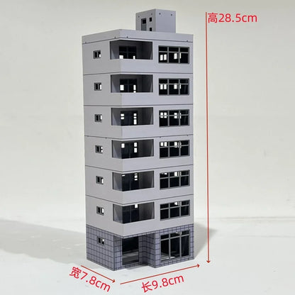 HO Scale 1/87 City Sand Table Train Scene Plastic Assembly Building Model Diy  Toy