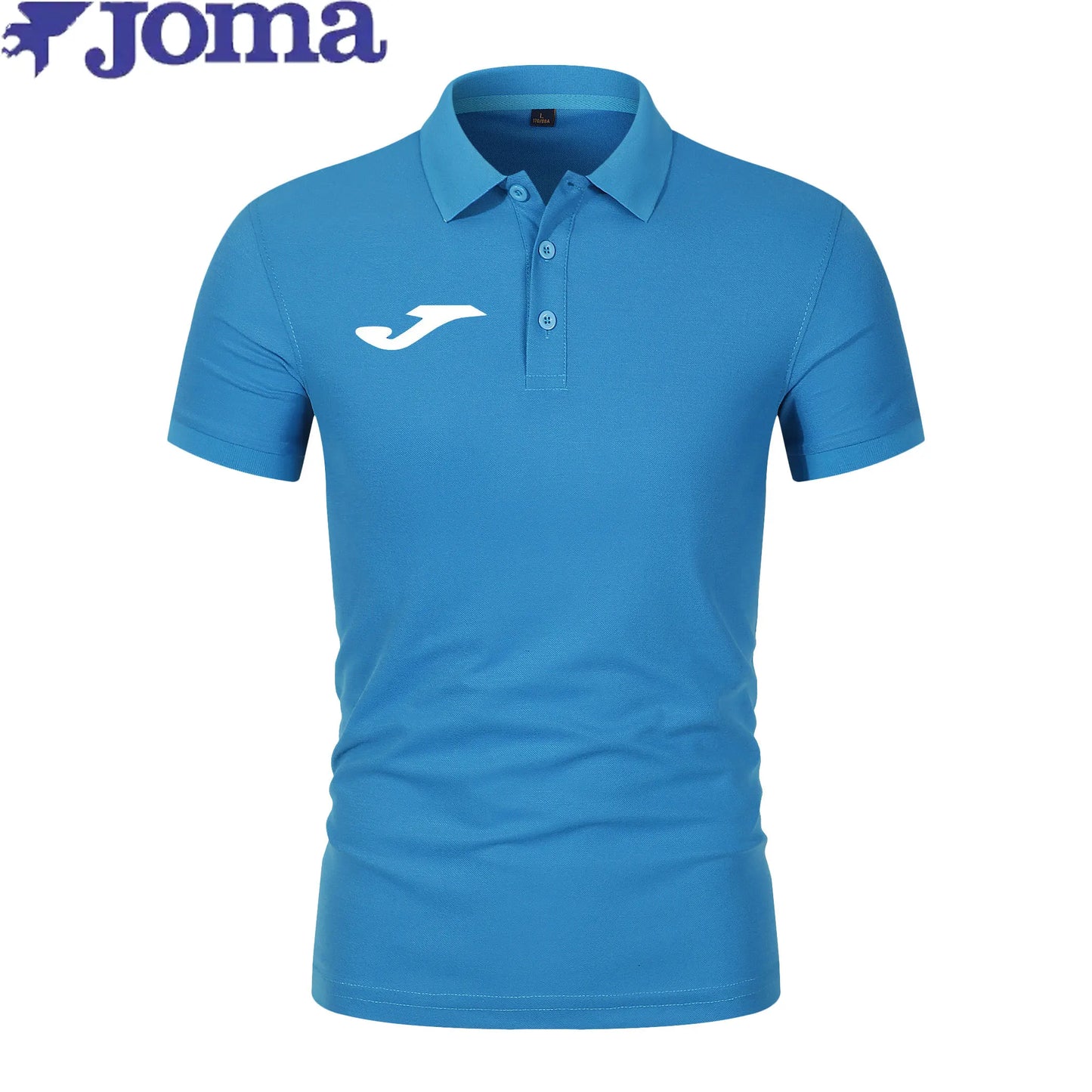 The 2026 new joma brand men's short-sleeved Polo shirt features fashionable prints, a classic, casual and well-fitting solid-col