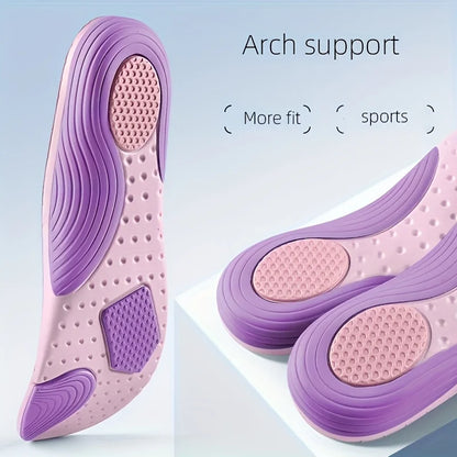 1 Pair Men and women EVA Arch Support Sports Insoles Lightweight Comfortable for Basketball Running Sports Breathable Insole