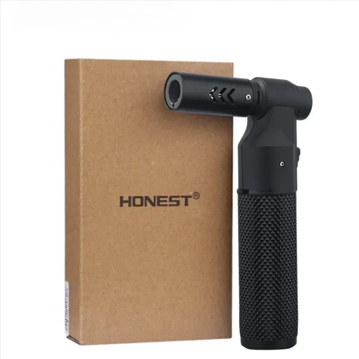 HONEST Windproof Spray Gun Strong Blue Fire Butane Gas Torch Lighter Outdoor BBQ Kitchen Jewelry Welding Cigar Lighters Smoking
