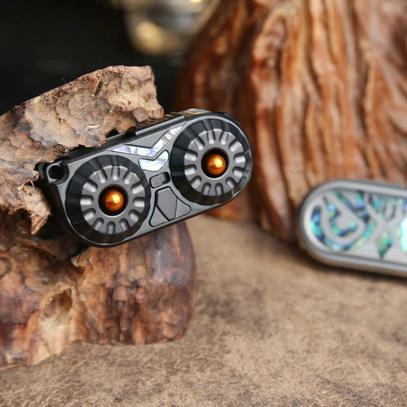 Owl EDC Magnetic Push Slider Stainless Steel Fidget Slider Toy Mechanical Slider 3IN1 Anxiety Anti Stress Sensory Toy Gifts