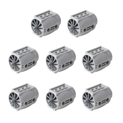 MOC Technical Parts 4x5x3 Aircraft Big Engine with Propeller Blades Building Blocks Accessories compatible with Legoeds 43121