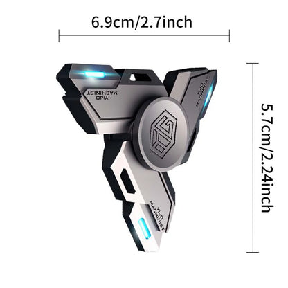 Premium Metal Fidget Toy - Alloy EDC Collector Spinner, Handcrafted Gyro for Stress Relief and Anxiety Management
