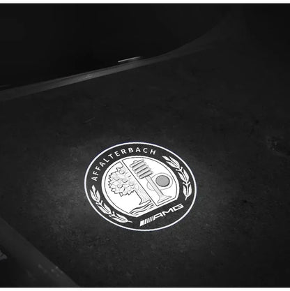 QQ 2pcs Car door welcome light logo Emblem Mercedes Benz AMG A C E GLC GLA GLE GLB Class W177 W205 W212 W213 X253 X156 W166 X247