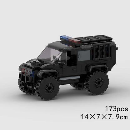 MOC Speed Sports Super Race Car Model Building Blocks Pickup Police Bricks City Racing Vehicle SUV Technical Rally Sport Toy