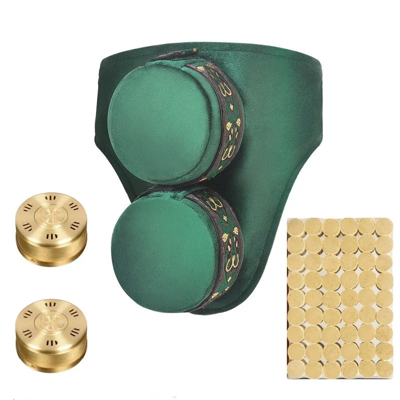 High Quality Slight Smoke Moxibustion Bag Skin-friendly Fabric Moxa Box Mugwort Herbal Roll Burner Body Acupoint Warm Massage