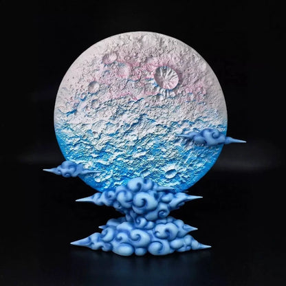 Jt Statue 39cm Dragon Ball Moon Anime Figure ABS LED Light Base Multi Color Changing Lamp Collection Model Toys Desktop Gifts