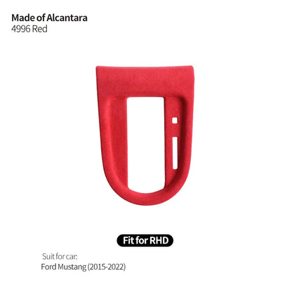 Made of Alcantara For Mustang Car Center Console Gear Shift Panel Trim Sticker and Gear Shift Boot Cover Interior Accessories