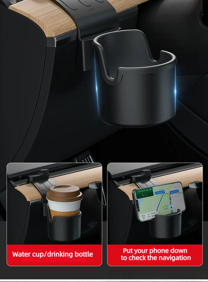 For New Tesla Model Y Juniper 2025+ Model 3 Highland 19-25 Dashboard Water Cup Holder Car Instrument Panel Tidying Phone Holder