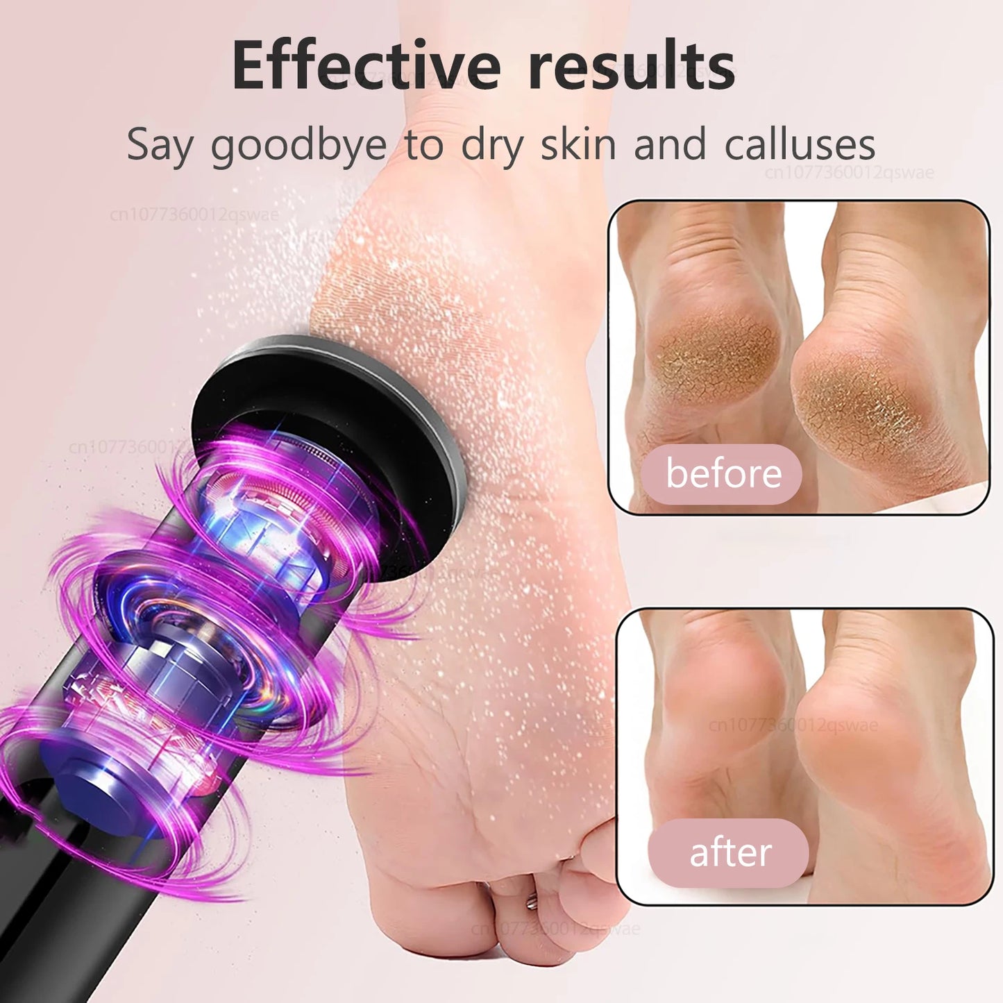 Electric Foot Sandpaper Rechargeable Foot File for Heels Grinding Pedicure Tools Foot Care Tool Dead Hard Skin Callus Remover